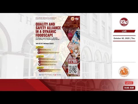 Webinar | Quality and Safety Alliance in a Dynamic Foodscape (Day 1) | October 2, 2025
