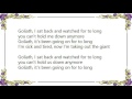 Braille - Goliath Lyrics - Joella Nunez Braille - Goliath Lyrics
