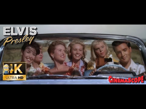 Elvis Presley AI 4K Enhanced ⭐UHD⭐ - Moonlight Swim (1961)