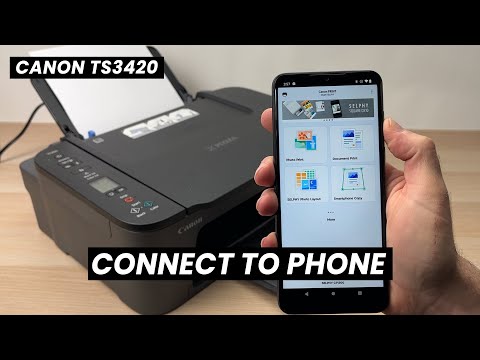 Connect Phone to Canon Pixma TS3420 Printer Over Wi-Fi  FULL SETUP