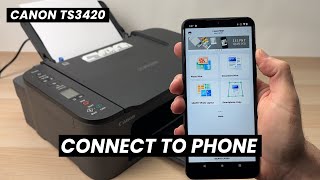 Connect Phone to Canon Pixma TS3420 Printer Over Wi-Fi  FULL SETUP