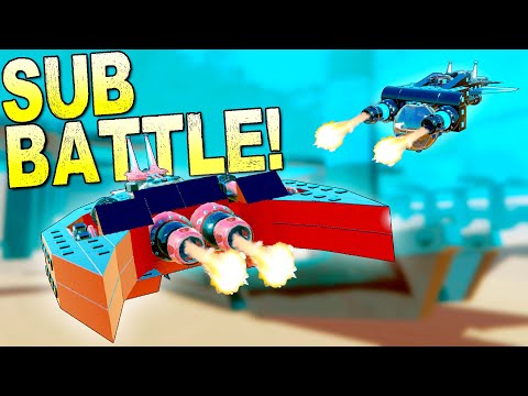 Underwater Battle with Submarines Armed with Cannons! - Trailmakers Multiplayer