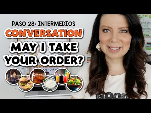 PASO 28 - INTERMEDIOS: CONVERSACIÓN EN INGLÉS EN UN RESTAURANTE | COMO PEDIR COMIDA EM UM RESTAURANTE