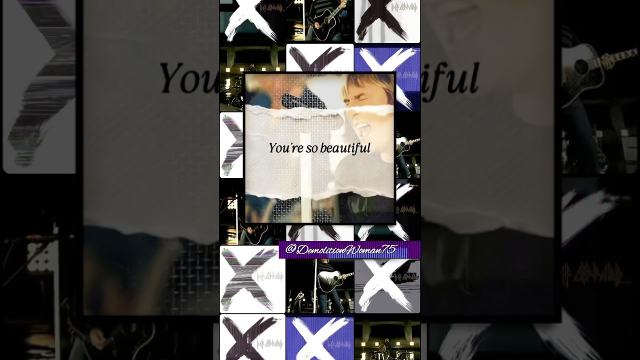 Def Leppard | You’re So Beautiful | Lyrics | GIF Video | Unofficial Video