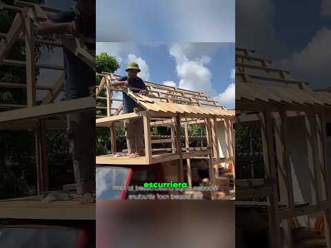 No Podia Comprar una Casa, Así que Construyó una Cabaña Sobre su Pickup #shorts