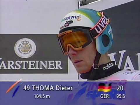 PŚ/TCS Oberstdorf 29.12.1997 - relacja z zawodów (j. niemiecki/polskie napisy)