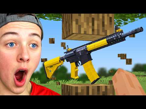 Minecraft, But Every Drop is a Gun