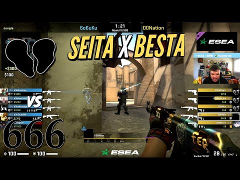 00NATION vs 666 MD1 ESEA CASH CUP - CSGO HIGHLIGHTS | GAULES