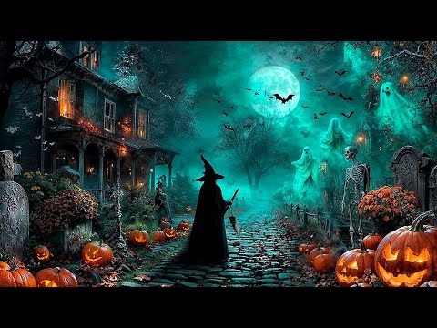 Relaxing Halloween Ambience 2025🎃Haunted Halloween Background👻Spooky Sounds, Best Halloween Music