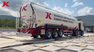 Kässbohrer Tipping Silo On Europe's First Trailer OEM Outdoor Test Tra