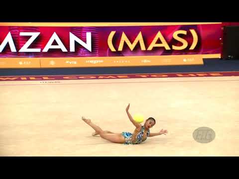 AMZAN Izzah (MAS) - 2019 Rhythmic Worlds, Baku (AZE) - Qualifications Ball