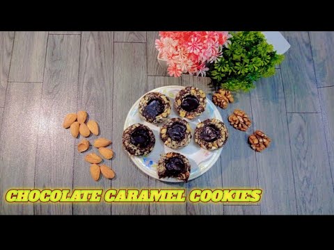 Chocolate Cookies | My Kids Like These Chocolate Caramel Cookies | Healthy Cookies