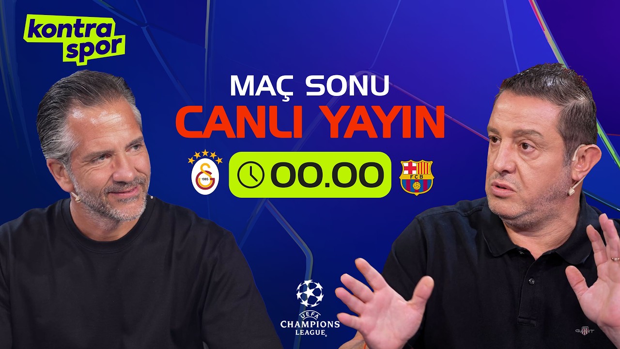 🔴 CANLI | Galatasaray - Barcelona Maç Sonu | Nihat Kahveci, Nebil Evren | Kontratak Şampiyonlar Ligi