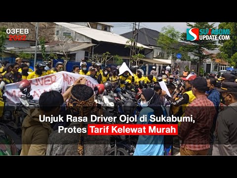 Unjuk Rasa Driver Ojol di Sukabumi, Protes Tarif Kelewat Murah
