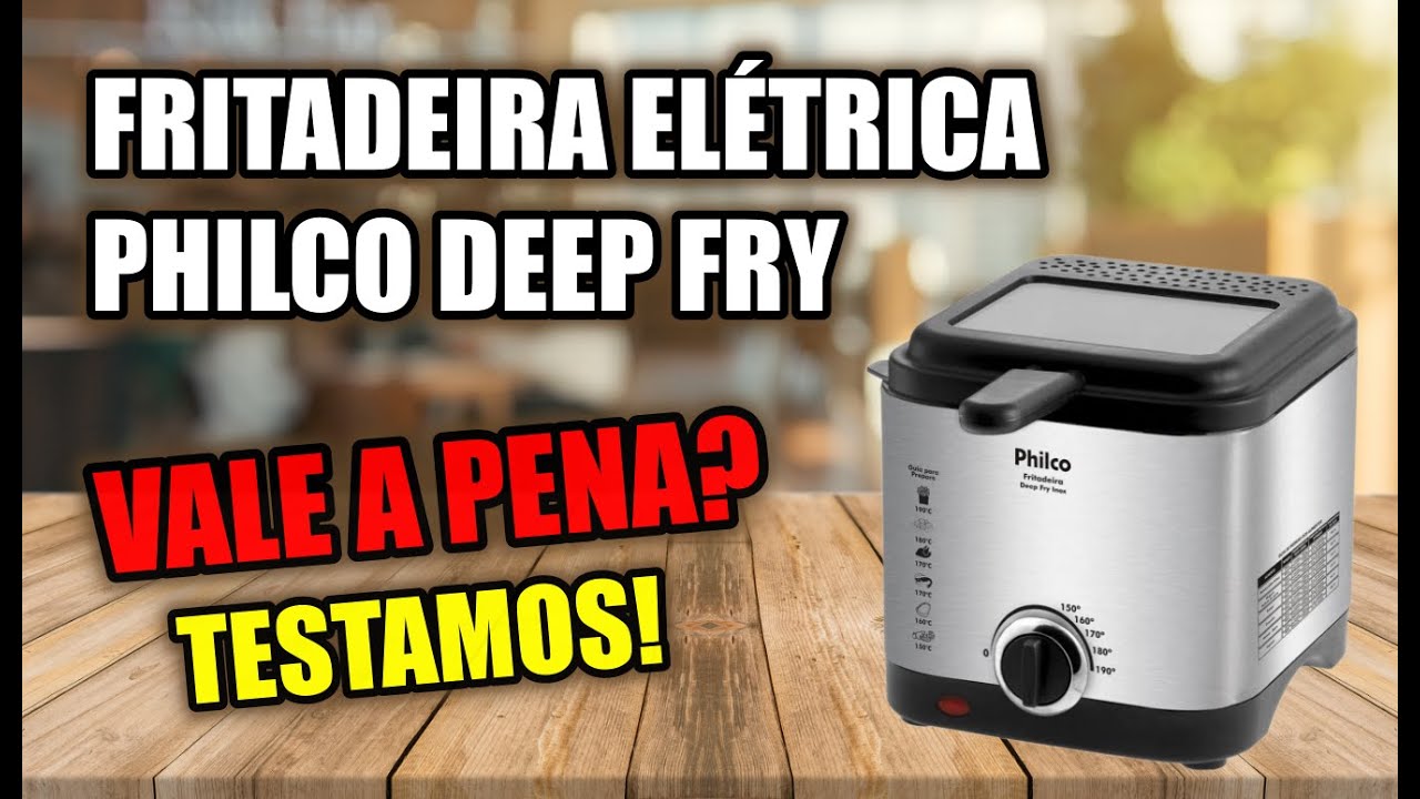 Miniatura da avaliação em vídeo de Fritadeira Philco Deep Fry 1.8L Inox 127V