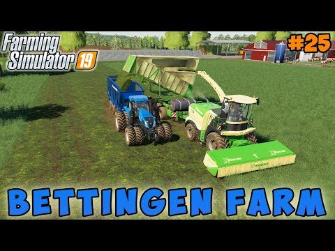 Farming simulator 19 | Bettingen Farm | Timelapse #24 | Making grass silage with forage harvester