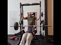 100kg bench press 30 reps with close grip,legs up