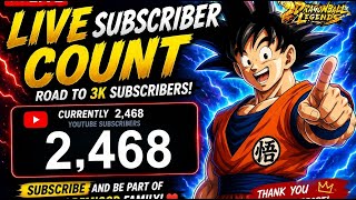 LIVE SUB COUNT ROAD TO 3K !!! DAY 4