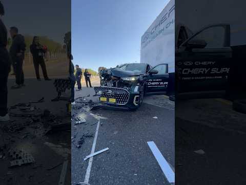 REAL-WORLD CHERY CRASH TEST 🤯 ​⁠@cherysouthafrica6730 #chery #crashtest #shortvideo #shorts