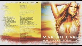 Mariah Carey - You Don&#39;t Know What To Do [7-Tracks EP] feat. Wale