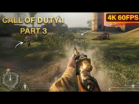 CALL OF DUTY 1 | Gameplay Walkthrough Part 3 | No Commentary | VETEREN Difficulty (4K 60fps)