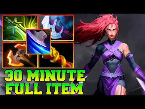 30 Minutes Full Max Item !! Anti Mage Dota 2 Safelane Carry Meta With 22 Kills Guide 7.33 Build