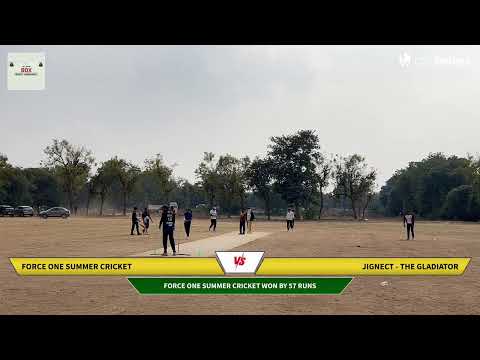 Force One Summer Cricket vs JigNect - The Gladiator | Summer Tournament 2026(League Matches) | Live