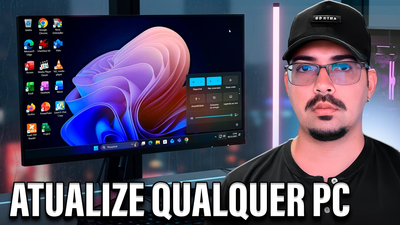 😱 SEU PC de 10 ANOS (Win 10) RODANDO o Windows 11 25H2! |  Atualize com WinInstaller 2025