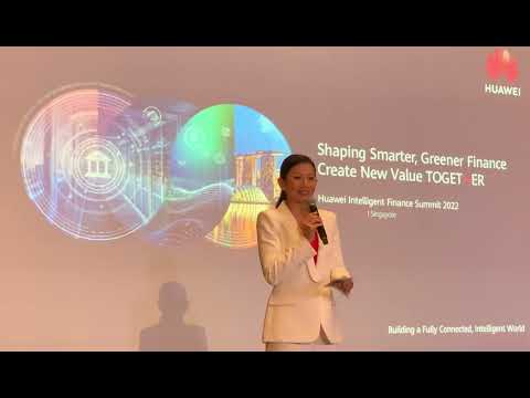 Charlyn Lin host Huawei Intelligence Finance Summit 2022