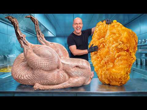 I Made Giant Nuggets From A Whole Ostrich!!!