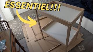 Assembler la table à langer IKEA SNIGLAR
