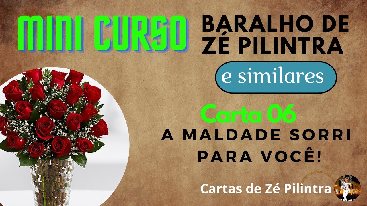 Mini Curso Baralho de Zé Pilintra Carta 6 - Boas Notícias? 😒