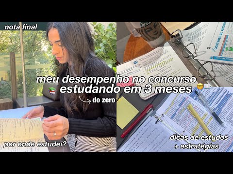 Studying from Scratch for the exam: How I got a good grade in just 3 months of study! TJSP 2024