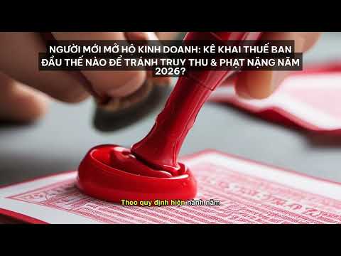 Người Mới Mở Hộ Kinh Doanh: Kê Khai Thuế Ban Đầu Thế Nào Để Tránh Truy Thu & Phạt ... [Tóm Tắt]