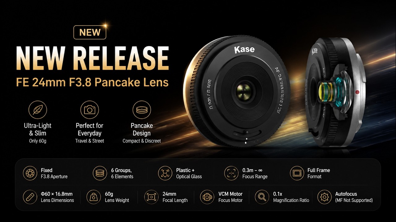New release: Kase FE 24mm F3.8 Pancake Lens - YouTube