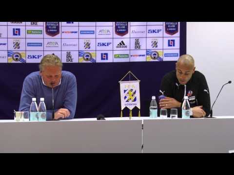 Presskonferensen efter IFK Göteborg - Helsingborg