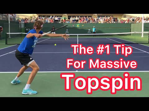 #1 Tip For Massive Topspin (Tennis Forehand Technique)