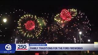 Detroiters head to Downtown for tonight's Ford Fireworks