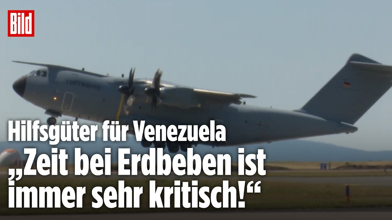 Deutsche Hilfe für Venezuela: Bundeswehr schickt Flieger ins Erdbeben-Gebiet