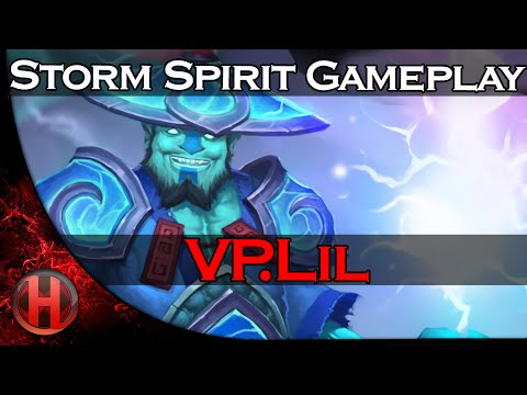 VP.Lil 38 Kills Storm Spirit Gameplay Dota 2