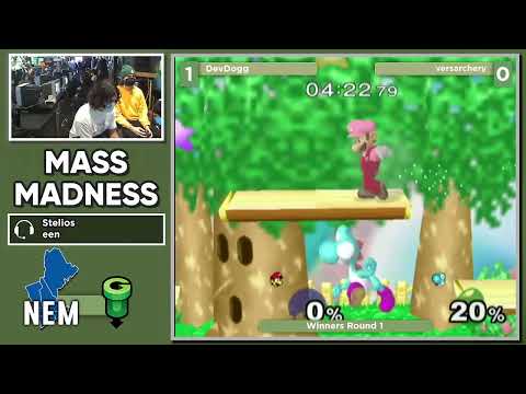 Mass Madness 39 SSBM - DevDogg (Luigi) vs. versarchery (Yoshi) - Melee WR1