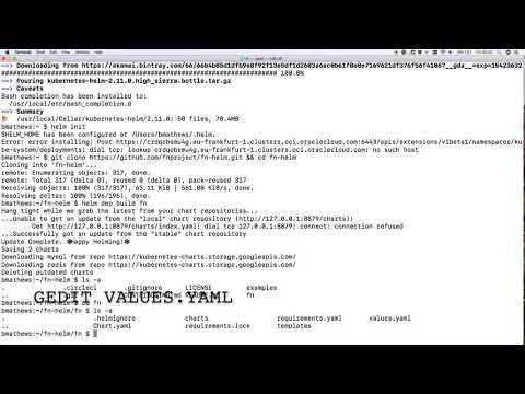 Deploying the Open Source Fn project to Kubernetes for Serverless functions
