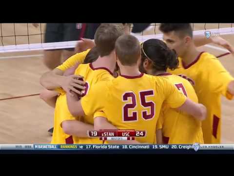 Men's Volleyball: USC 3, Stanford 0 - Highlights 12/16/17