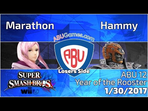 ABU 12: Marathon (Robin) vs. Hammy (Ganon) - SSB4 Singles Losers Round 4