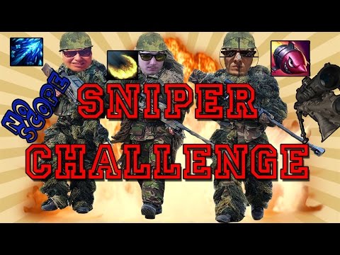 THE SNIPER CHALLENGE w/Gizzi e MASARONE - League of Legends