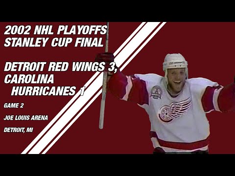 2002 Stanley Cup Final Game 2: Detroit Red Wings 3, Carolina Hurricanes 1 (PARTIAL GAME)