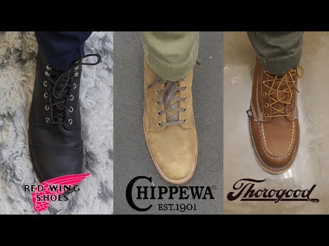 THOROGOOD VS RED WING VS CHIPPEWA: Battle of the Workboots!