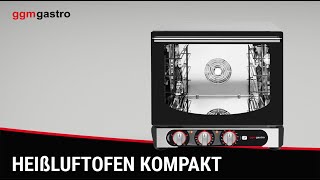 Four à convection COMPACT avec fonction vapeur – manuel – pour 4x GN 1/1 ou EN 600x400 – avec injection d’eau