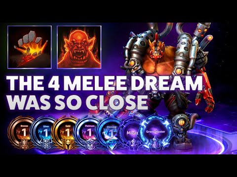 Garrosh Taunt - THE 4 MELEE DREAM WAS SO CLOSE - Bronze 2 Grandmaster S3 2022