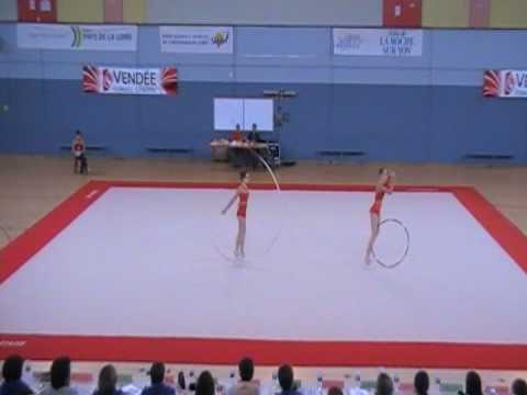 Duo Excl. I Benj./Min. de Nancy (cerceau-ruban) Championnats de France UGSEL 2008
